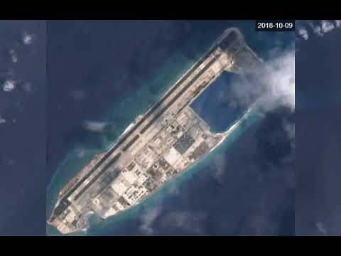 Transformation of Fiery Cross Reef in the South China Sea - Timelapse April 2016 - September 2019