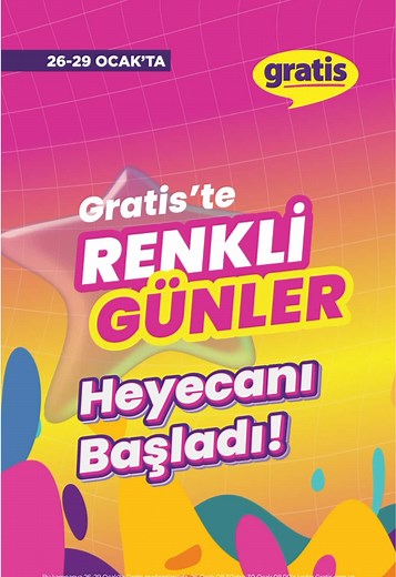Gratis’te Renkli Günler Heyecanı Başladı!