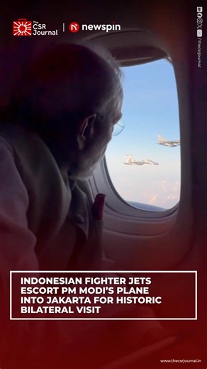 Grand Welcome in Jakarta: Indonesian Air Force Jets Escort PM Modi as 3-Nation Indo-Pacific Tour