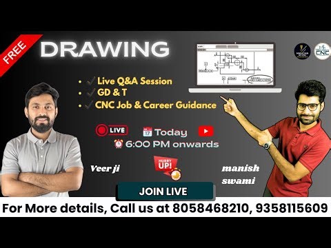 Drawing Reading to CNC Machining | GD&T Explained | Live Q&A by #manishswami #veerji