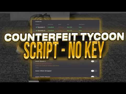 Counterfeit Tycoon script: Kill All, Kill NPCs, Auto Steal