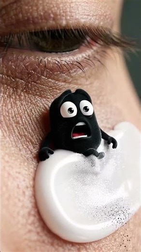 Pimple Monster vs Whitening Cream! 🤣 Funny 3D Skincare Animation #shorts