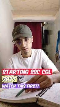 How to Start SSC CGL 2027 Preparation? Watch This #ssc #ssccgl #cgl