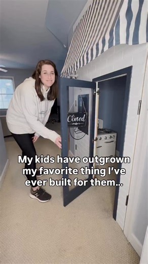 Sara Mathis | DIY Home Projects | I knew that they would outgrow this play pie shop, and that’s exactly why I built it to come down so easily. When I had the idea to build... | Instagram