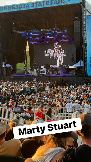 10K views · 172 reactions | I got to see Marty Stuart and his Superlatives were great tonight. Marty played with Johnny Cash for years and we married for a time with Cash’s daughter Cindy. #martystuart #kennyvaghn #minnesotastatefair #musiclife | Church of Cash | Facebook