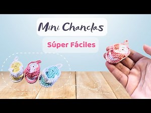 Mini Chanclas a Crochet 🧶 | Súper Fáciles y Rápidas de Hacer (Tutorial Paso a Paso)