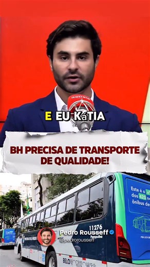 Contrato de Ônibus em BH: VAMOS MUDAR TUDO! Qualidade, frequência e SEGURANÇA nos ônibus de BH são minha prioridade como relator do novo contrato de ônibus! | Pedro Rousseff