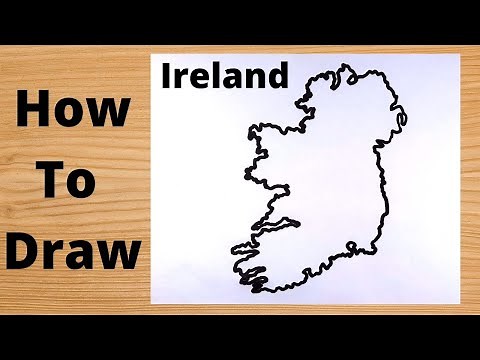 Ireland Map Drawing - Tutorial for Beginners