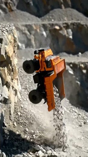 RC Dump Truck Takes a PLUNGE! 🚚 Quarry Cliff Drop & Rock Avalanche!