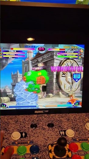 Playing Marvel vs. Capcom 2 on my Arcade1Up cabinet #retrogaming #mvc2 #arcade #arcademachine #gamer