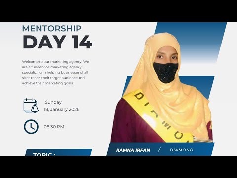 Time management || personal mentorship || Hamna Irfan