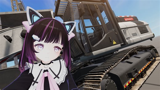 在VRChat里开挖机