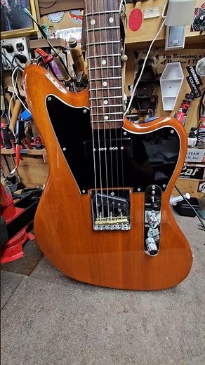 Fender Limited Mahogany Offset Telecaster P90 #fender #offsettele #offset #guitarrepair