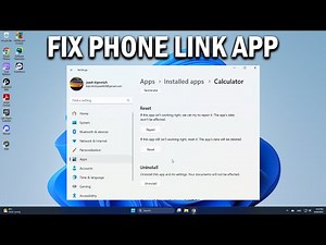 How To Fix Phone Link app Not Working or Not Opening on Windows 11 or 10 - Easy Fix