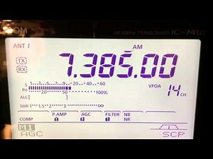 IC-7410 using 10khz AM filter short wave broadcast