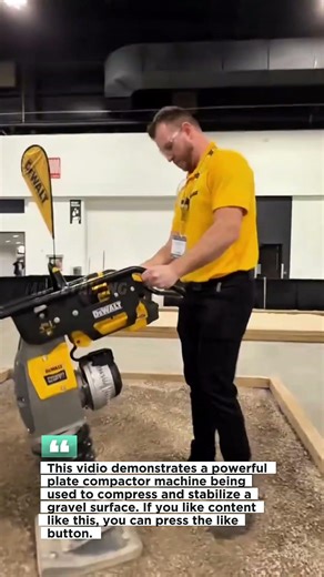 Powerful Plate Compactor Demo! Satisfying Gravel Compacting Process