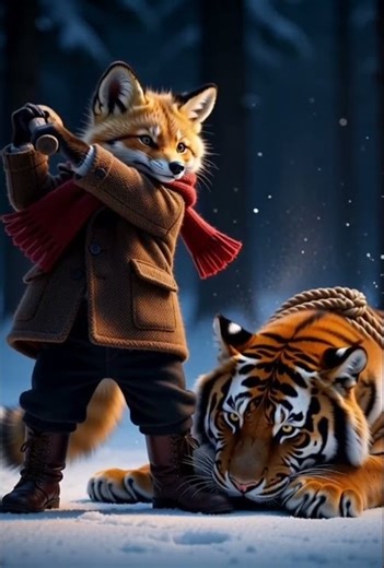 The Rabbit Was Taken… What the Fox Did Next 🦊🐰 #shortstory #animalstory #fox #rabbit #zootopia