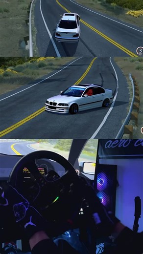 Brzirk on Instagram: "Speed run in the low hp e46 #simracecomponents #racing #moza #simrigsetup #drift #acc #asseto #iracingcommunity #simagic #simucube2pro #simpushrallysteeringwheel #simpush #simpushwheel #simracingwheel #simgear #simwheel #simdrift #simdrifting #simdrifter #tandem"