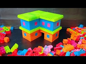 Satisfying DIY Lego 2 Story House | Lego Building Blocks Videos #buildingblockstoys #lego