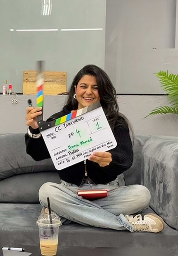 ‏CC interviews ep4 with our cherry on top. #cc #colourcorrect