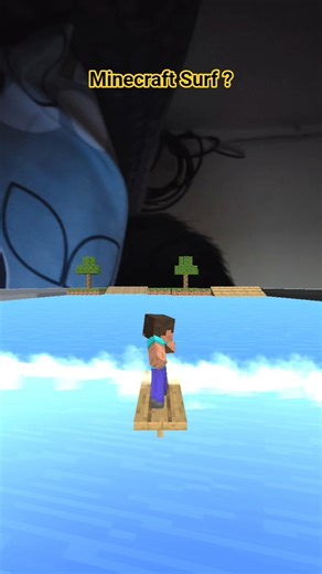 Minecraft Surf Game Filter #shorts