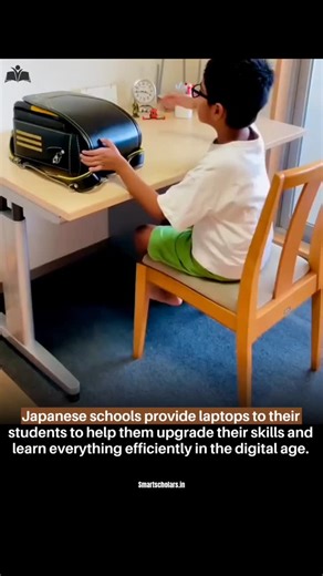 Smart Scholars on Instagram: "Japanese schools provide laptops to their students to enhance digital learning and skill development. This initiative helps students explore knowledge efficiently and stay prepared for a technology-driven future. Follow for more @smartscholars.in . . . . #smartscholars #trendingnow #education #japan #trendingreels #laptop #instagram"