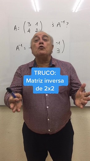 Matriz Inversa de 2x2: Método de Sarrus y Gauss | Profe Carlos Maxi