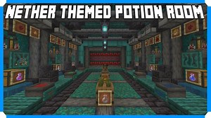How To Build A Nether Themed Potion Room Minecraft Map