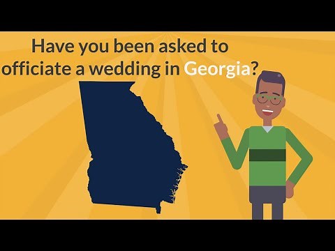 How to Get Ordained In Georgia to Officiate a Wedding