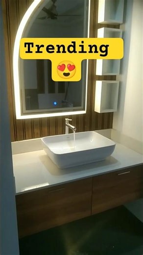 Modern LED Mirror Wash Basin Design That Will Transform Your Home!#shorts
