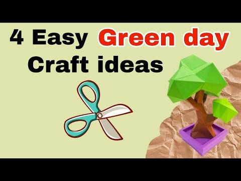Green day craft ideas / How to make paper craft #diy #activity #papercraft
