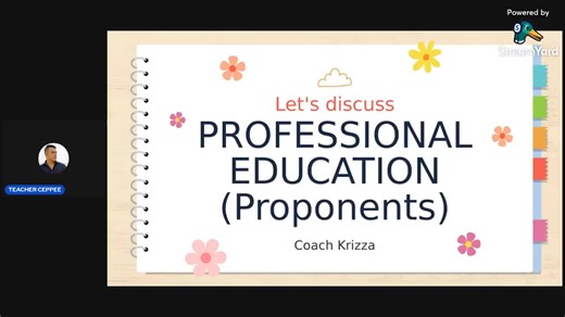 PROFESSIONAL EDUCATION | Teacher Ceppee