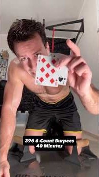 Do 6 count Burpees for elite fitness ! Iron Wolf 12 min drill mixed with a deck of cards workout !