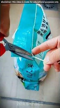 HOW TO OPEN MACHINE TAGED GUNNY BAG EASYLY