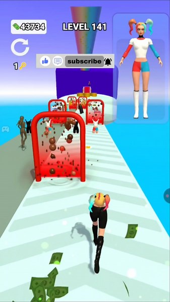 🎪 Sarasota Circus 🔄 Circle Spin Girl Run Challenge! #Shorts @AndroidGamesdx