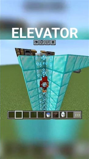 I Made an INVISIBLE Water Elevator in Minecraft! 😱 #minecraft