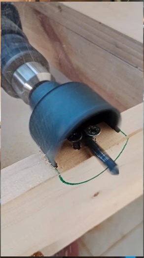 smart idea to make a half circle wood hole #tipsandtricks #lifehacks #tricks