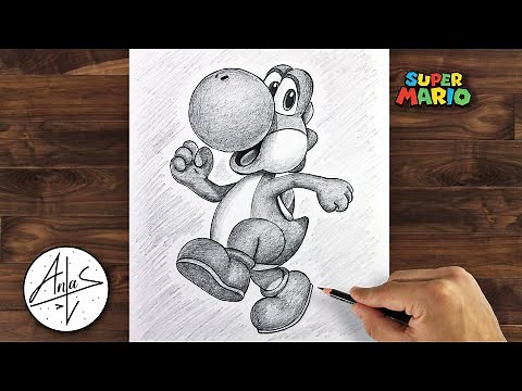 How To Draw Yoshi Easy step by step | Drawing Tutorial