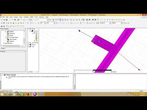 H-plane Tee using HFSS