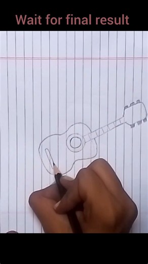 😱😱Easy Guitar Drawing 🎸 | Amazing Pencil Art | #art #viral #chitra #shorts #drawing #guitardrawing