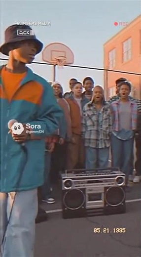 TALENT CIRCLE — FREESTYLING IN 1995 🎤🔥 #sora2#nostalgia #90s #hiphopculture #slimgemsmedia