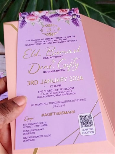 Elegant Flat Layered Wedding Invitations