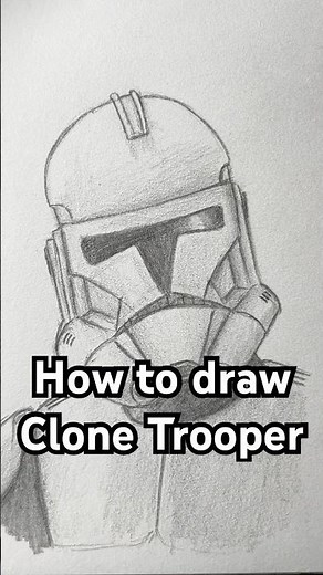 How to draw a Clone Trooper! Easy! #art #starwars #clonetrooper