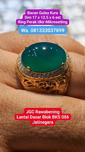 🚫SOLD_OUT🚫 Bacan Gulau Kura Dim 17 x 12.5 x 6 est Ring Perak Ukir Mikrosetting Wa. 081333037899 #bacan #bacangulau #gulaukura #bacangulaukura #bacanhijaubotol #bacankristal #bacanlangka #jgcrawabening #gemstone #gemslovers #gemstone #jewellery #perhiasan #batuakik #batumulia #permata #kontenkreator #monetisasi #jangkauanluas #semuaorang #pengikut #ozicavaleragems #fbpro #fbprofesional | Ozi Cavalera Gems