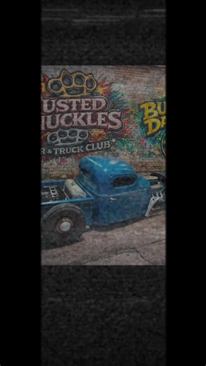 Love this Lil Rat Rod Pick-up... Our Club President just finisgwd it.....put a fresh 390 Big Block FE stroked hto 4 something.... Sounds violent with the open headers jusr a few inches off the ground #rustedknucklescartruckclub #ratrod #blueoval #fe