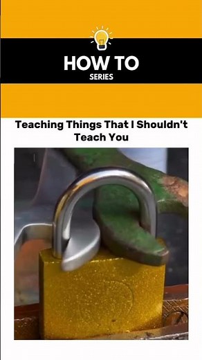 Need to open a lock and don’t have the key? This is how you do it!