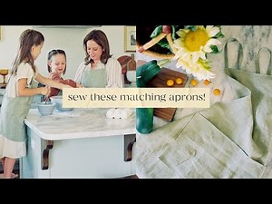 How To Sew An Apron for Adults & Children | Beginner Sewing Pattern