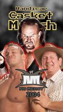 The Undertaker vs. Randy Orton and Bob Orton No Mercy 2005 #wwememes #randyorton #prowrestling #wwe