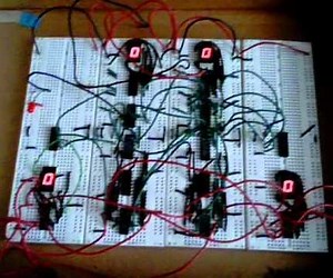 4-Bit Adding Circuit With Digital Results Display