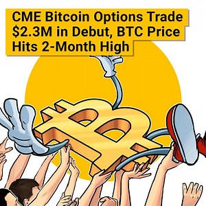 1.3K views · 43 reactions | CME Group rolled out Bitcoin futures options, trading $2.3 million on the first day. On release day, Bitcoin’s price rose 5% and hit a 2-month high. | Cointelegraph | Facebook